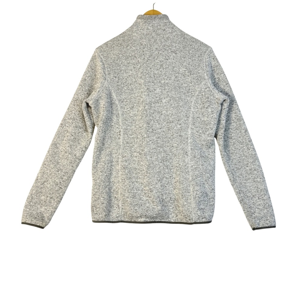 Eddie Bauer‎ Women's V Neck Gray Speckled Fleece Pullover Sweatshirt Size L - Picture 2 of 12